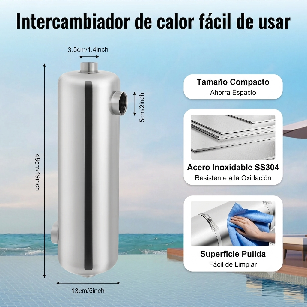Acquaria Intercambiador de Calor Pro 28/60KW