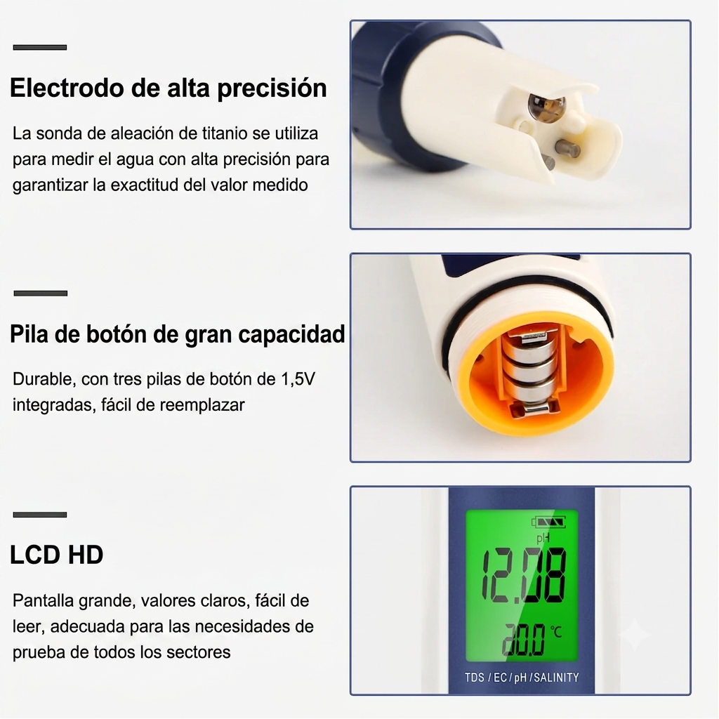 Acquaria Tester de agua 5 en 1