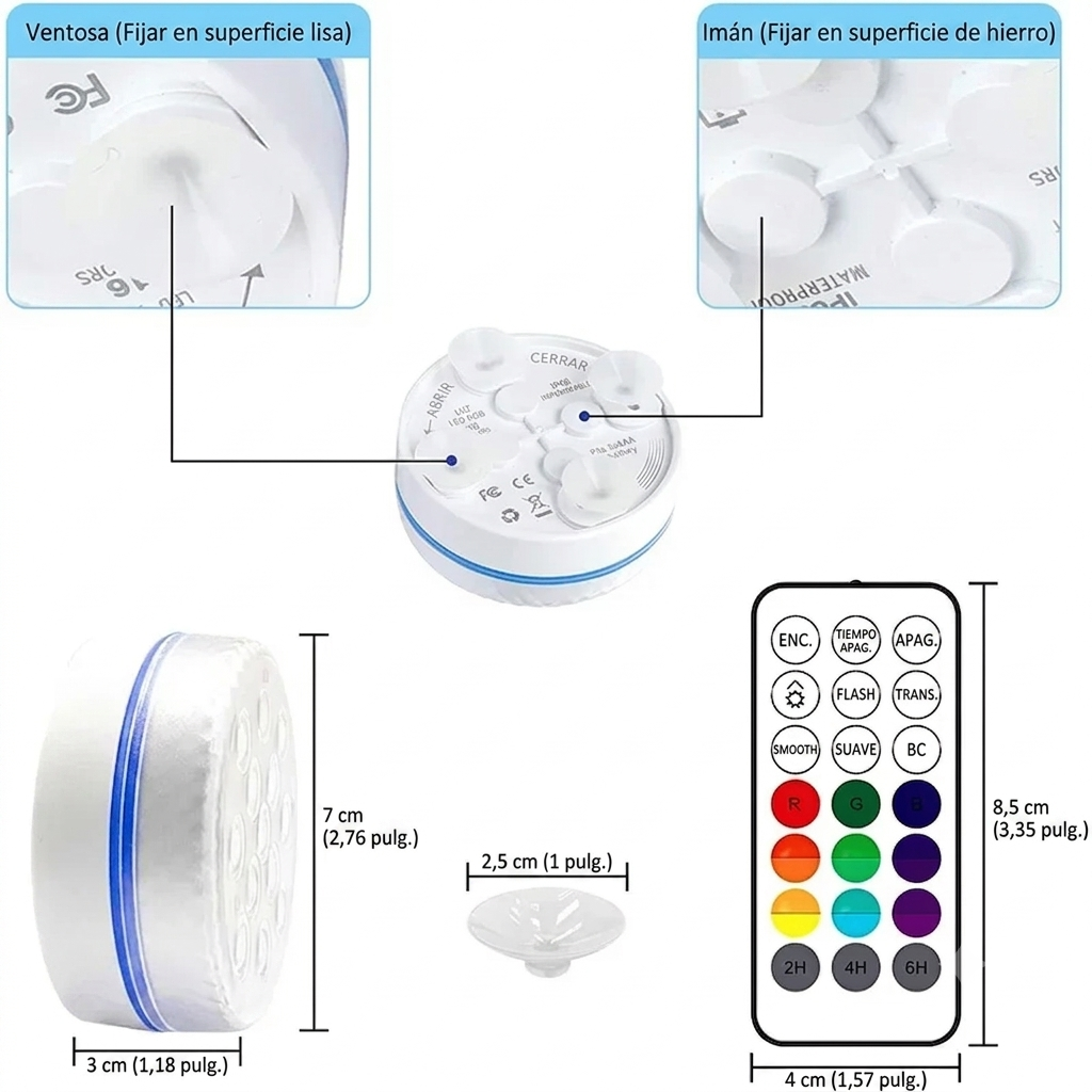 Luces LED RGB con mando