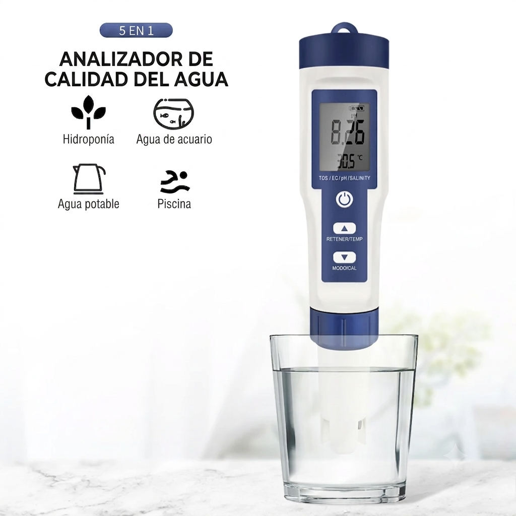 Acquaria Tester de agua 5 en 1