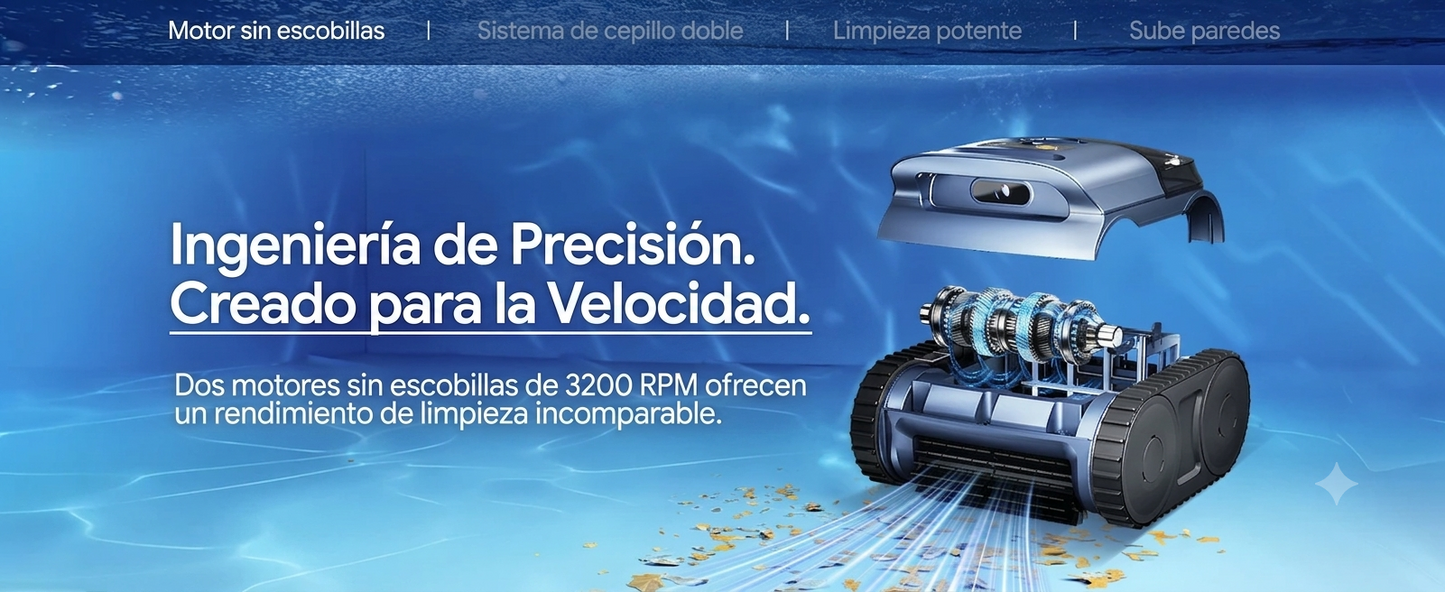 Acquaria SAT 25 Pro — Fondo y paredes