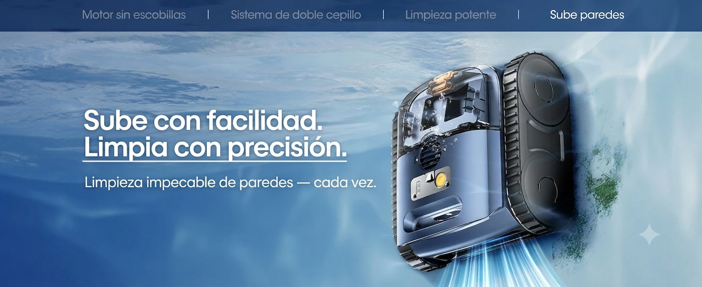 Acquaria SAT 25 Pro — Fondo y paredes