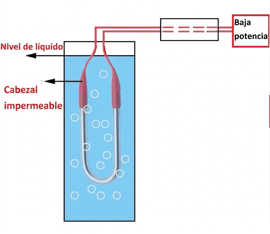 Tubo calentador sumergible 12v